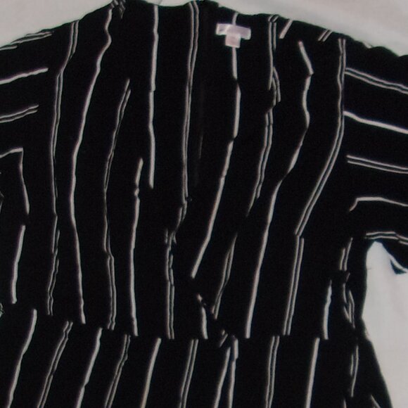 size xxl womens black white striped dress party 2x 2 x - Picture 4 of 4